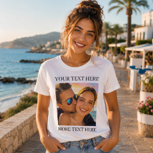 Personalised Photo and Text T-Shirt