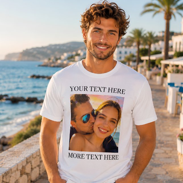 Personalised Photo and Text T-Shirt (Creator Uploaded)