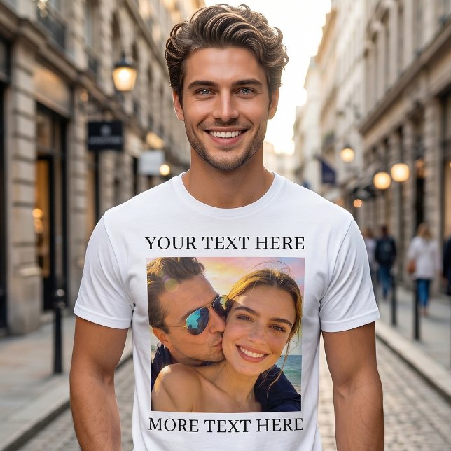 Personalised Photo and Text T-Shirt (Creator Uploaded)