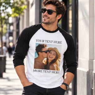 Personalised Photo and Text T-Shirt