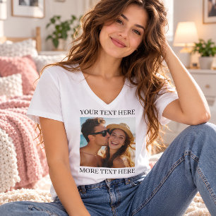 Personalised Photo and Text T-Shirt