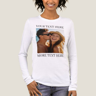 Personalised Photo and Text Tri-Blend Shirt