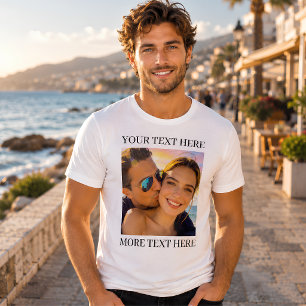 Personalised Photo and Text Tri-Blend Shirt