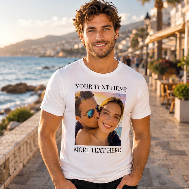 Personalised Photo and Text Tri-Blend Shirt (Creator Uploaded)