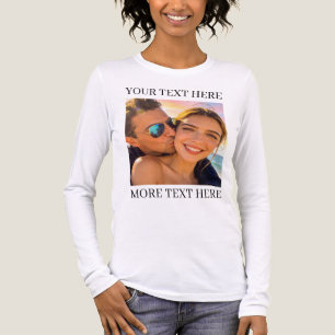 Personalised Photo and Text Tri-Blend Shirt