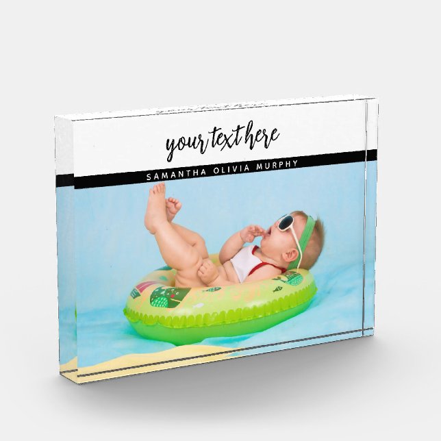 Personalised Photo Baby Love & Name Memories (Left)