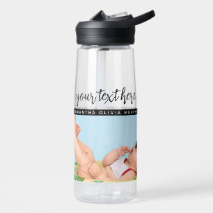 Personalised Photo Baby Love & Name Memories Water Bottle