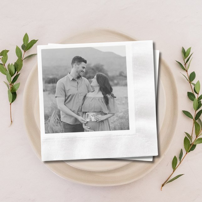 Personalised Photo Baby Shower Napkins (Personalized Photo Baby Shower Napkins
)