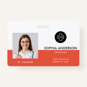 Personalised Photo, Bar Code, Logo, Name Badge ID Badge