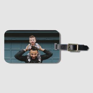 Personalised Photo Best Dad Ever Luggage Tag