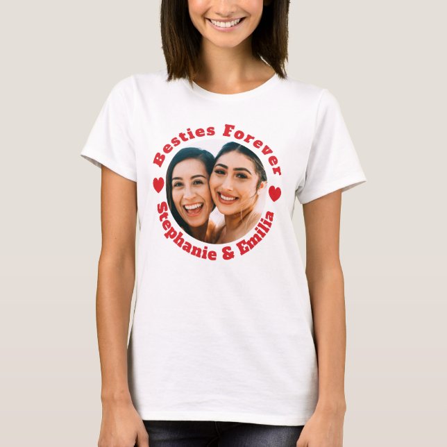 Personalised photo best friends T-shirt (Front)