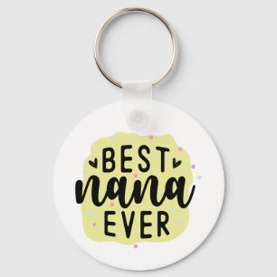 Personalised Photo Best Nana Ever - Grandmother Key Ring