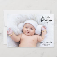 Personalised Photo Birth Announcement