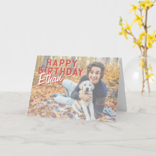 Personalised Photo Birthday Card for Kids 