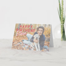 Personalised Photo Birthday Card for Kids