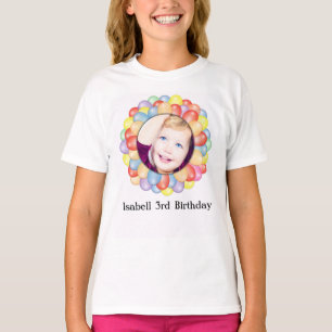 Personalised photo Birthday Girl T-Shirt