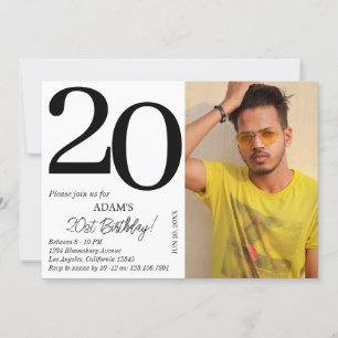 Personalised Photo Birthday Kids Boy Girl Party Invitation