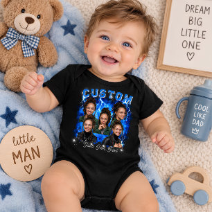 Personalised Photo Bootleg Baby Bodysuit