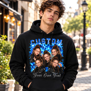 Personalised Photo Bootleg Hoodie