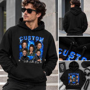 Personalised Photo Bootleg Hoodie