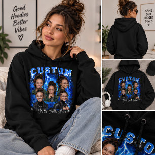 Personalised Photo Bootleg Hoodie