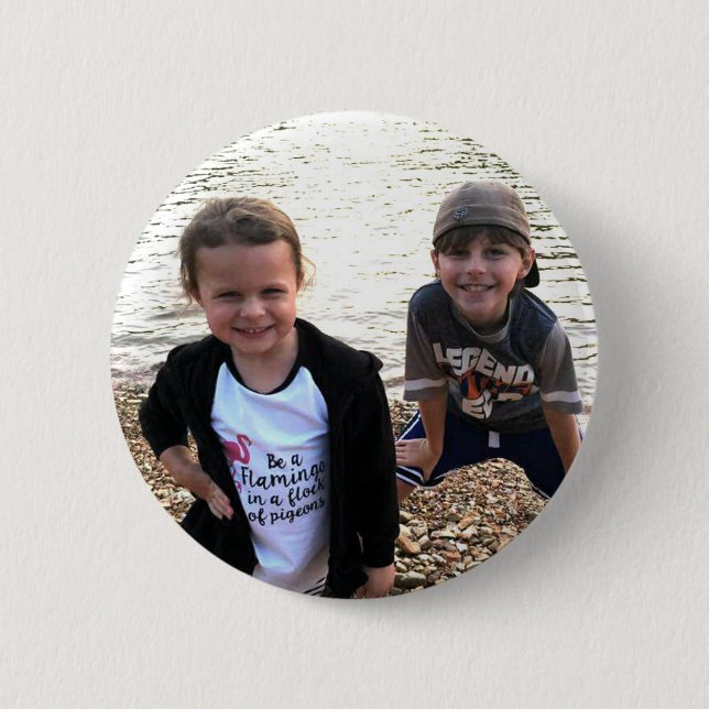 Personalised Photo Button (Front)