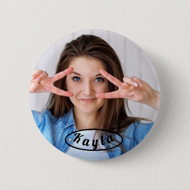 Personalised Photo Buttons (Front)