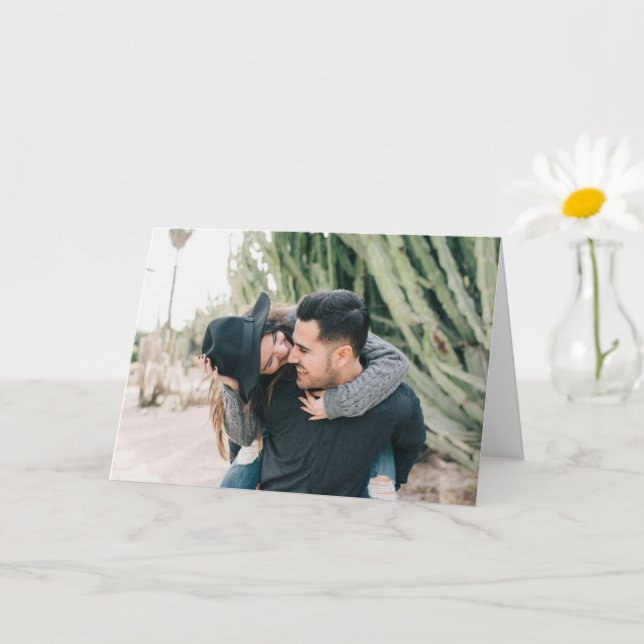 Personalised Photo Card (Small Plant)
