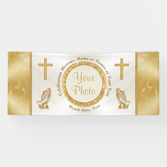 Personalised PHOTO, Christian Banner for Sale (Horizontal)