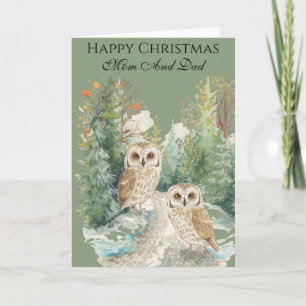 Personalised Photo Christmas Card for Mom and Dad
