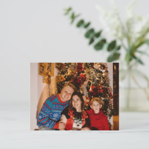 Personalised Photo Christmas Card - Holiday Gift