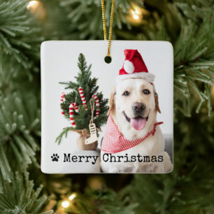 Personalised Photo Christmas Ceramic Ornament