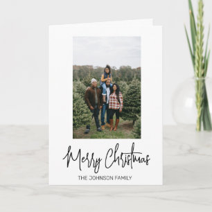 Personalised Photo Christmas Holiday Minimalistic Card