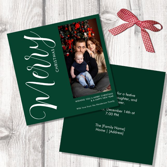 Personalised Photo Christmas Magnetic Card (Creator Uploaded)