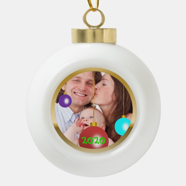 Personalised Photo Christmas Ornament (Front)