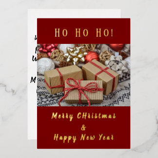 Personalised Photo Christmas Wishes Card