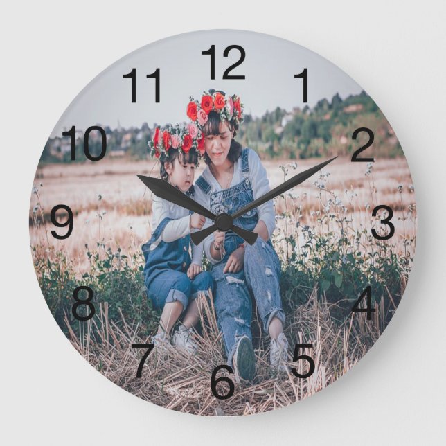 Personalised Photo Clock For Mum (Front)