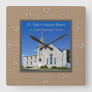 Personalised PHOTO CLOCK with Two Text Boxes