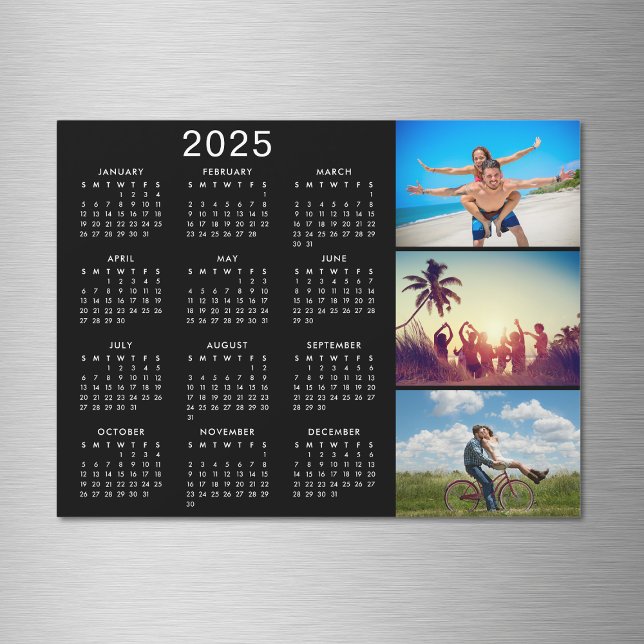Personalised Photo Collage 2025 Calendar Magnet (Creator Uploaded)