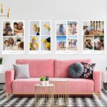 Personalised Photo Collage and Text<br><div class="desc">Make your own great wall art set from Ricaso by uploading your own photograph and / or artwork set of 2 3 or 4 - these will make your home,  office etc look great and personal. Designed in collage style with text template</div>