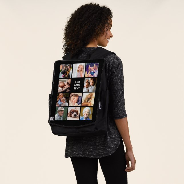 Personalised Photo Collage Backpack (Worn)