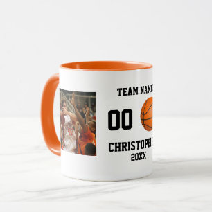 Personalised Photo Collage Basketball Mug