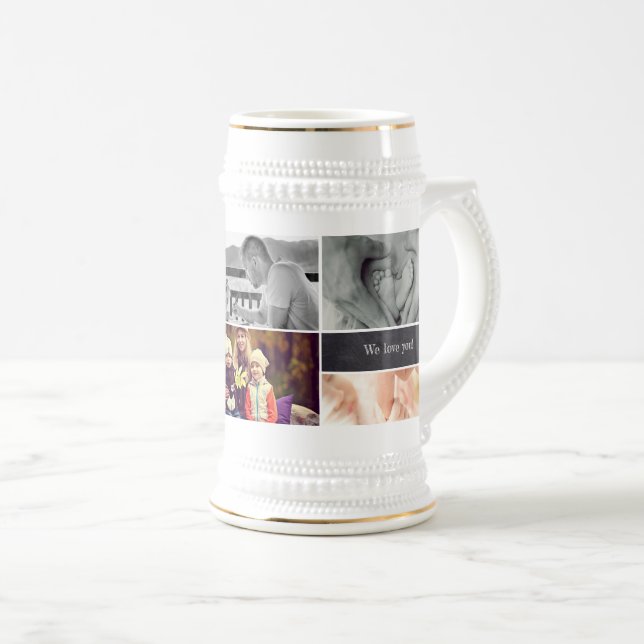 Personalised, Photo collage Beer Stein (Front Right)