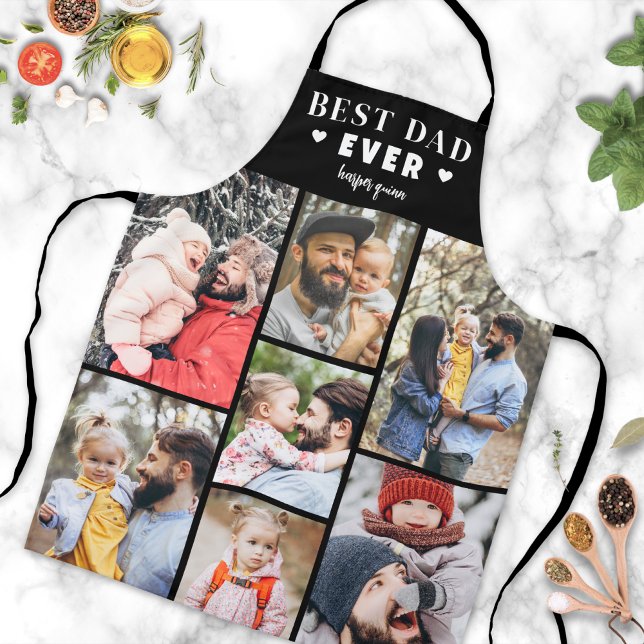 Personalised Photo Collage Best Dad Apron (Personalized Photo Collage Best Dad Apron )