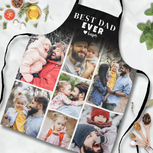 Personalised Photo Collage Best Dad Apron
