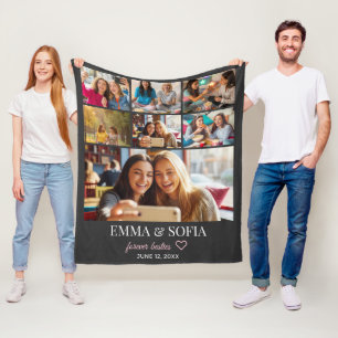 Personalised Photo Collage Birthday Throw Blanket 