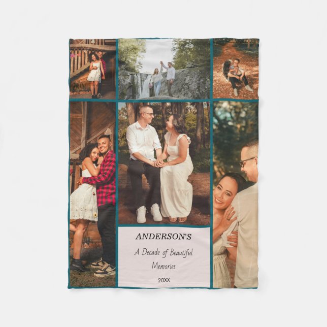 Personalised Photo Collage Blanket (Front)