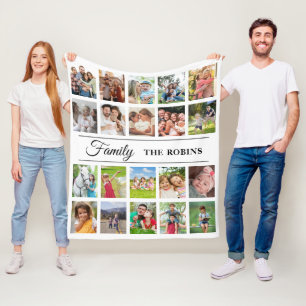 Personalised Photo Collage Blanket Photo