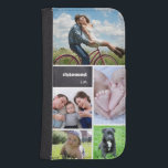 Personalised Photo Collage #blessed chalkboard Samsung S4 Wallet Case<br><div class="desc">Protect your phone and choose your most beloved photos to cover this wallet phone case. Easily customise the images,  text,  and initials.</div>