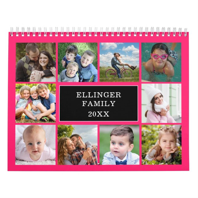 Personalised Photo Collage Calendar (Cover)